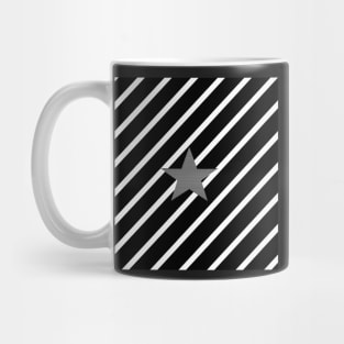 Star - Abstract geometric pattern - black and white. Mug